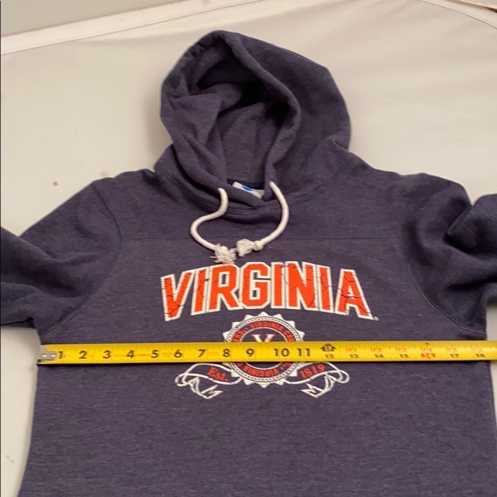 NCAA University of Virginia Cavaliers navy and orange hoodie M - Picture 5 of 8
